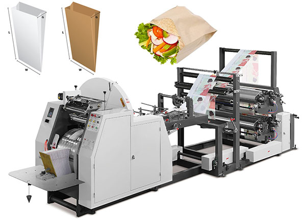 pointed bottom paper bag machine