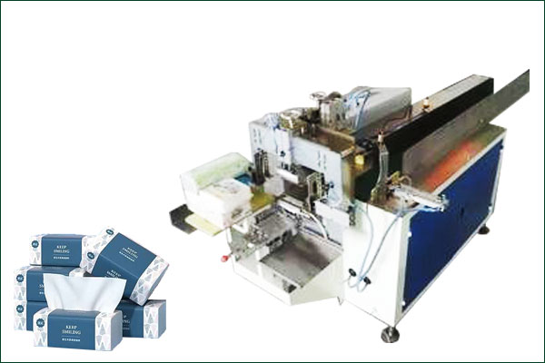 semi automatic soft napkin paper packing machine