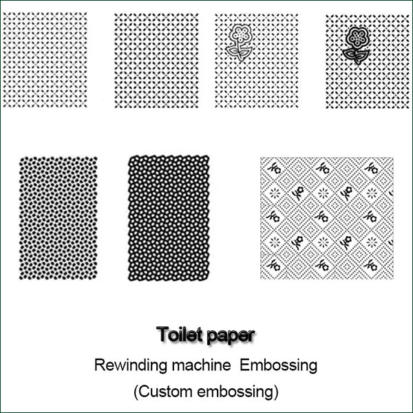 toilet paper rewinding machine enbossing